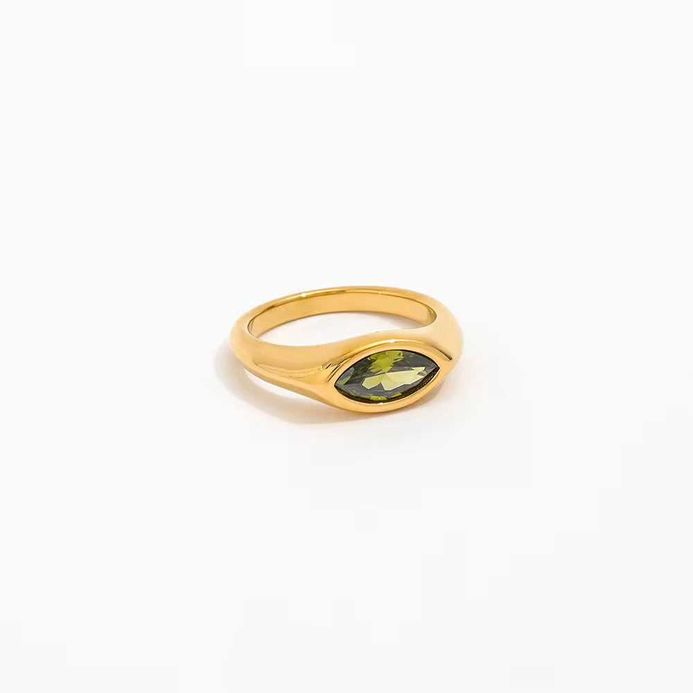 Olivine Peridot Ring