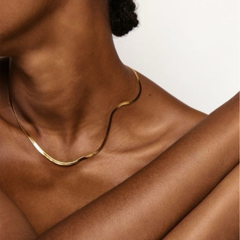 Neve Gold Snake Necklace - Zaya Collective Necklaces