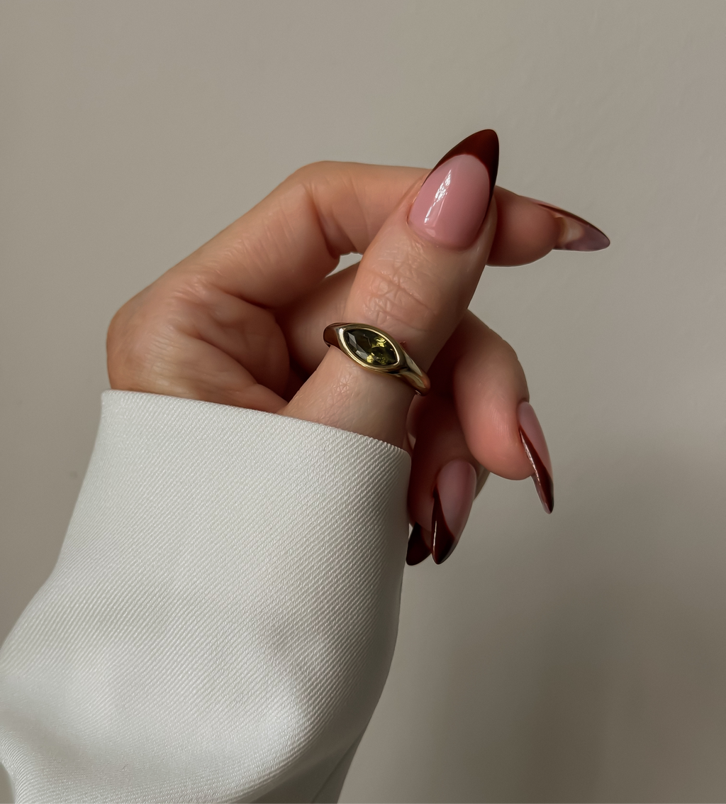 Olivine Peridot Ring
