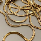 Neve Gold Snake Necklace - Zaya Collective Necklaces