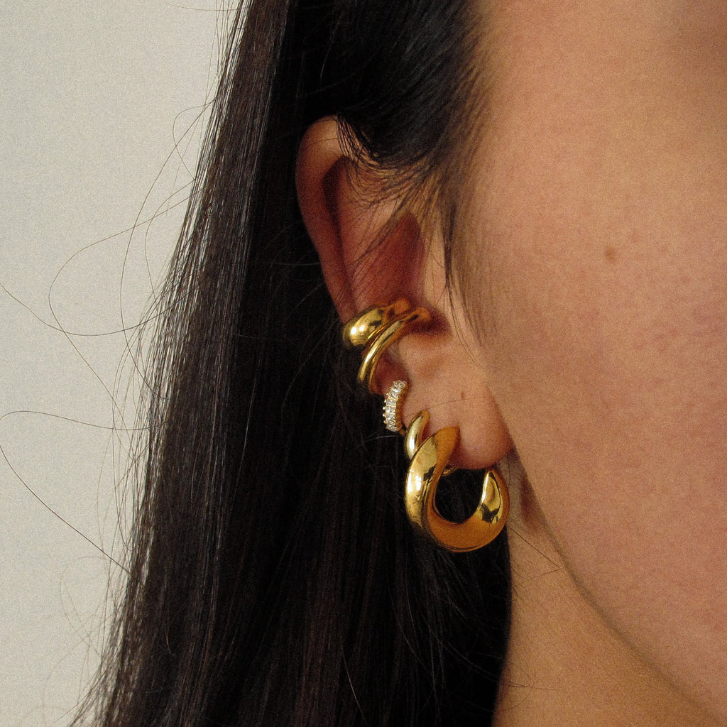 Tatia Hoop Earrings - Gold