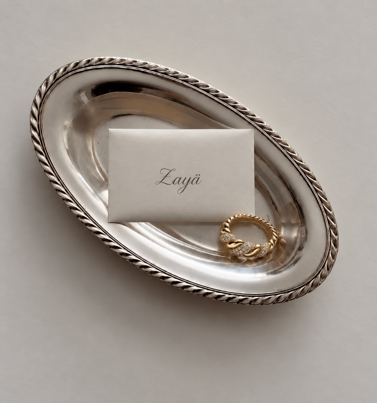 Kira Twist Pavè Ring