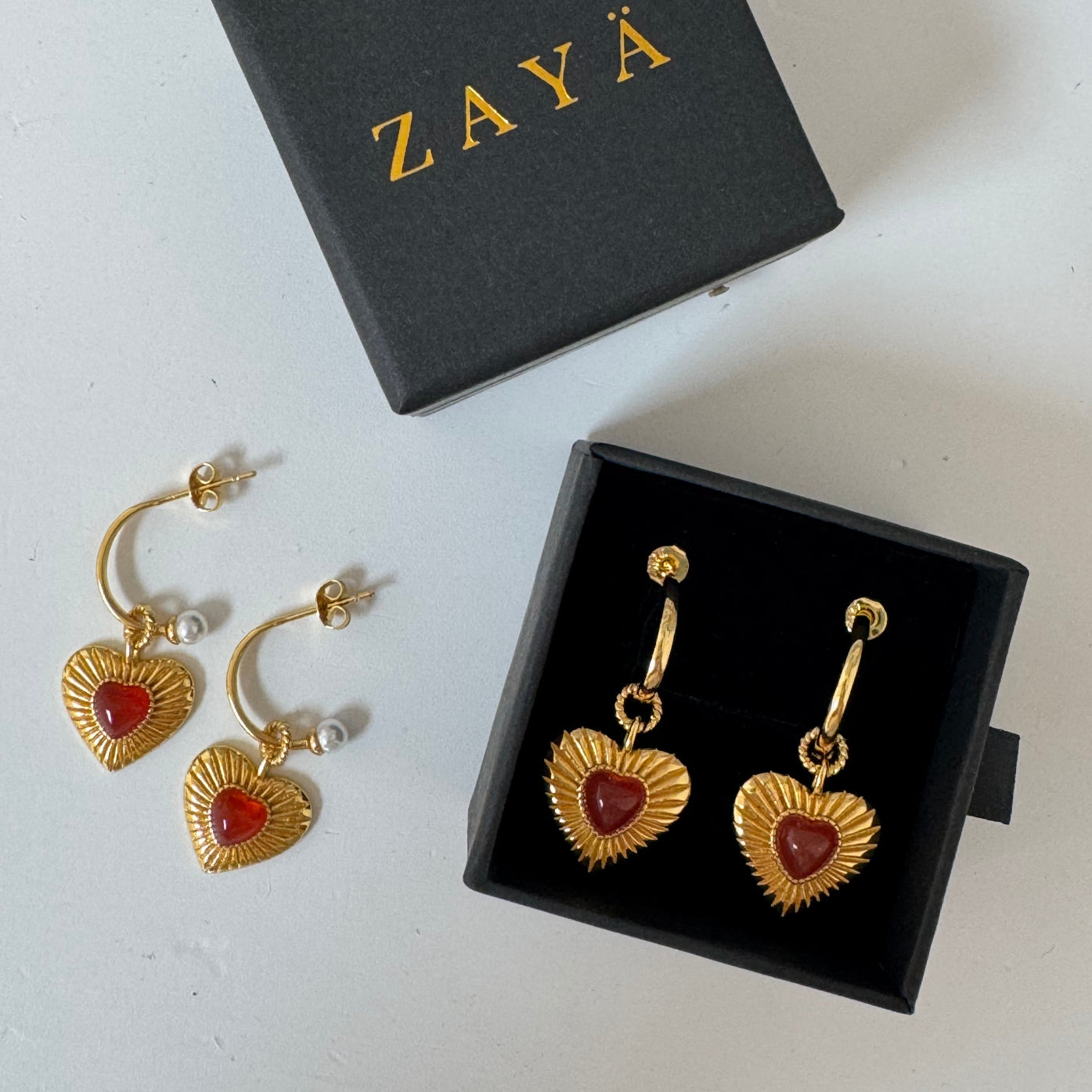 Esme Heart Earrings