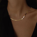 Neve gold snake chain necklace