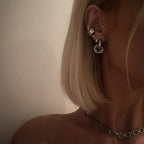 Kyra Knot Earrings - Silver