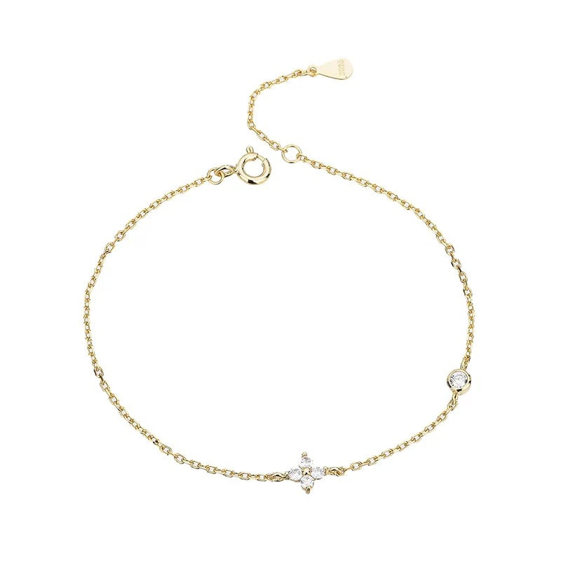 Zara Fine Clover Bracelet