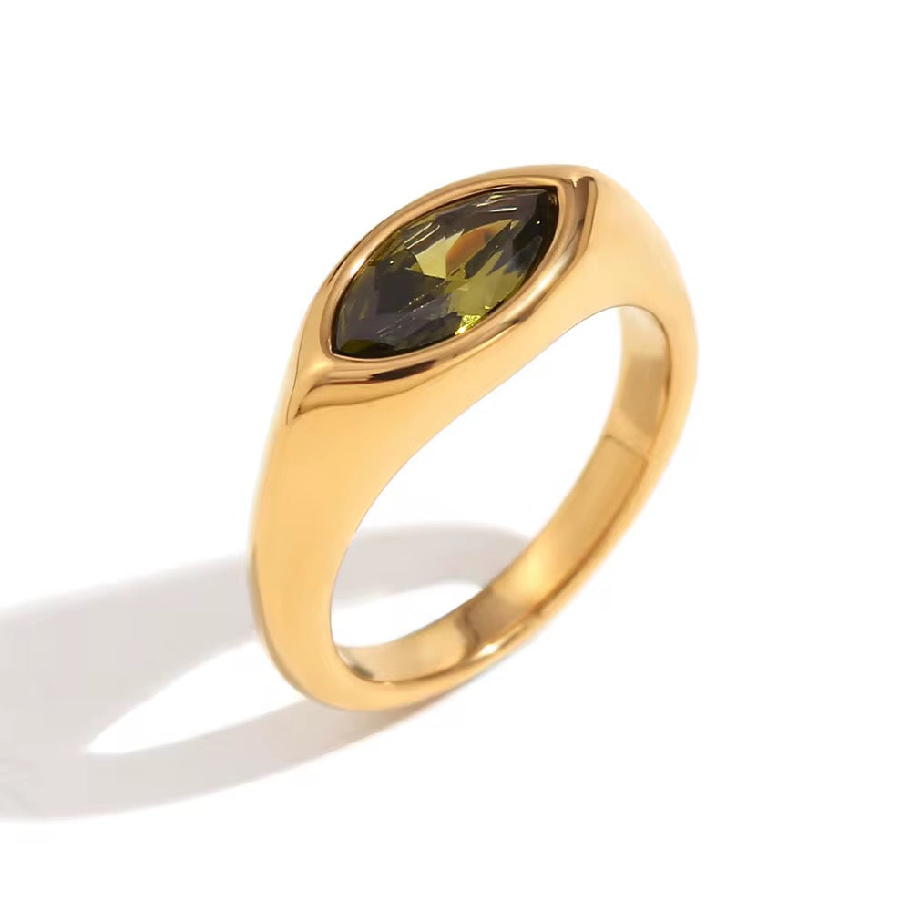 Olivine Peridot Ring