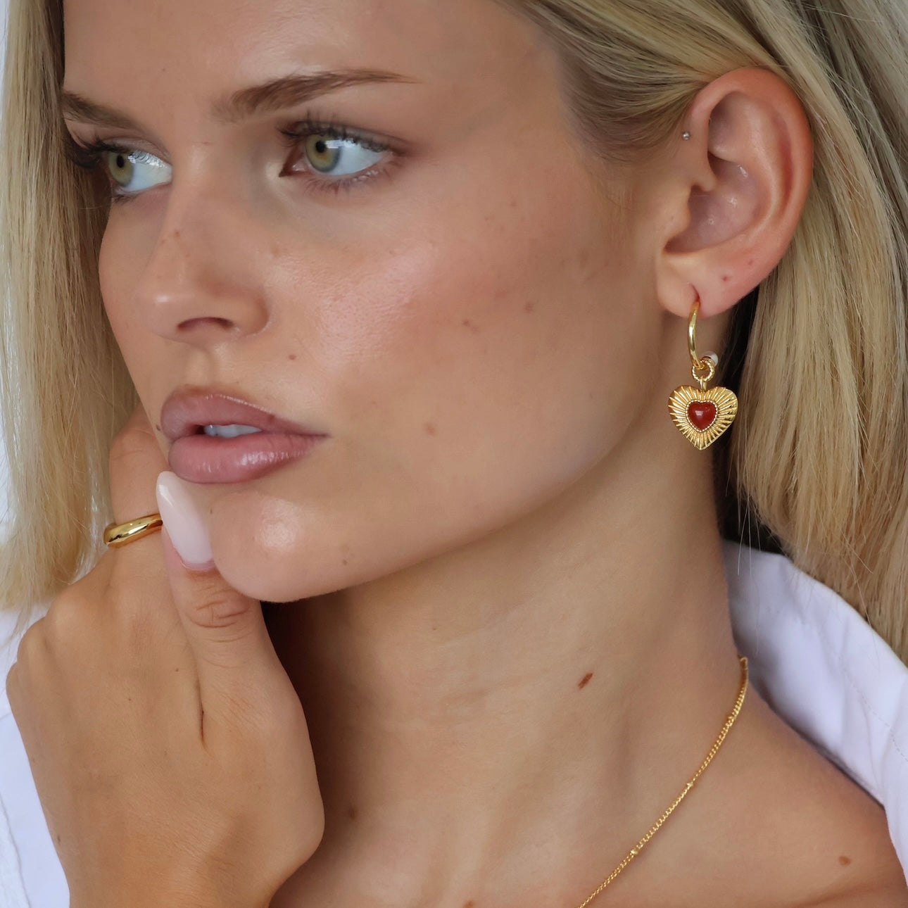 Esme Heart Earrings