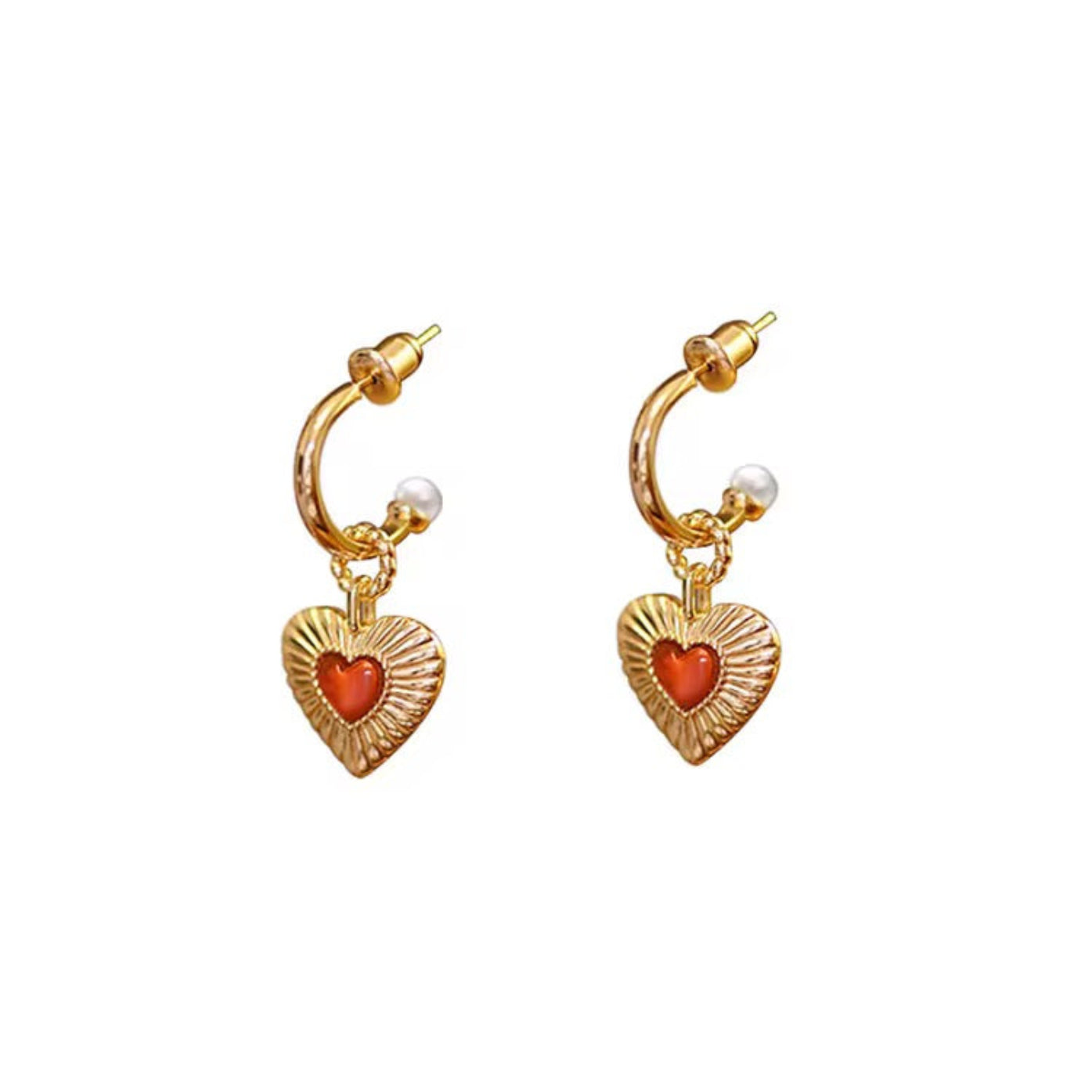 Esme Heart Earrings