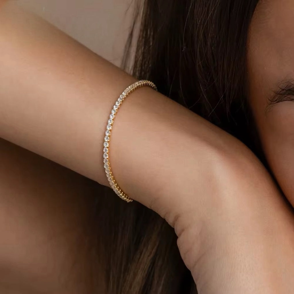 Sofira Tennis Bracelet - Gold
