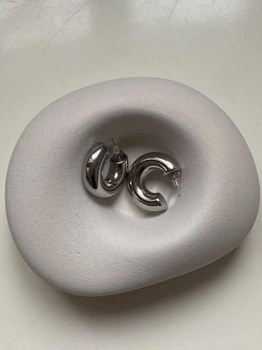 Azura Hoop Earrings - Silver