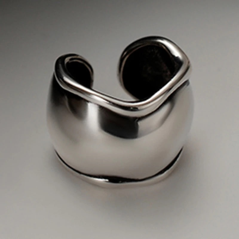Mila Chunky Ear Cuff - Silver