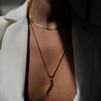 Neve Gold Snake Necklace - Zaya Collective Necklaces