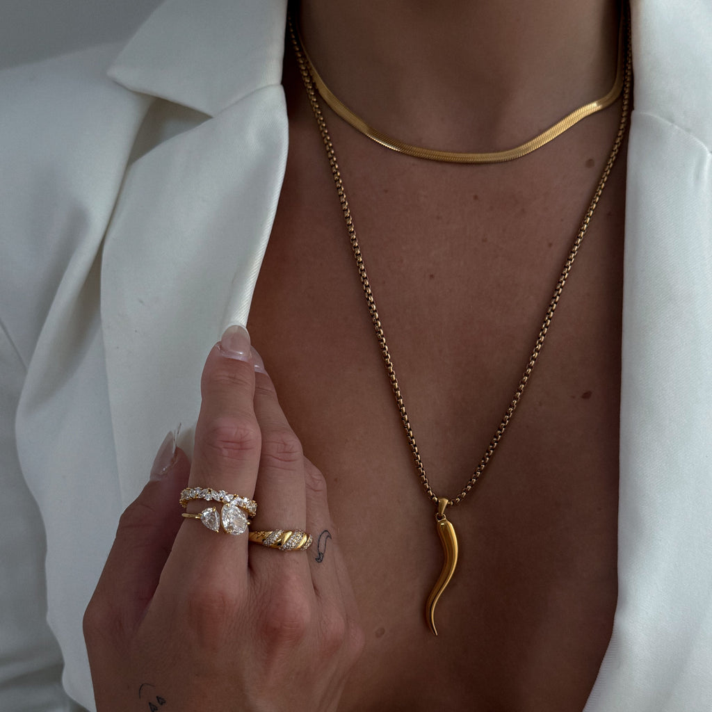 Neve Gold Snake Necklace - Zaya Collective Necklaces