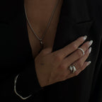 Tarni Sculpted Bracelet - Silver zaya collective