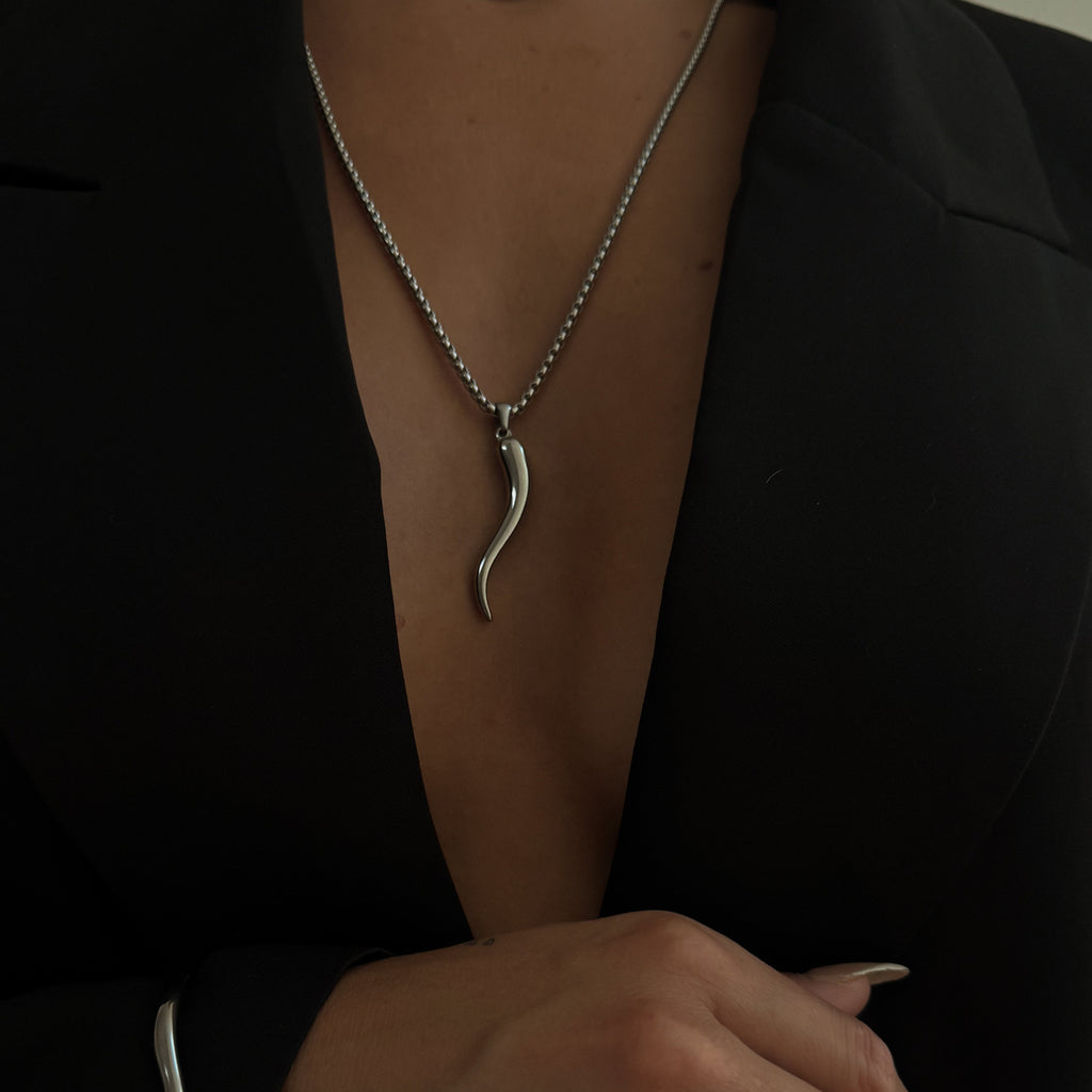 Chilli Snake Chain Necklace - Silver Zaya Collective