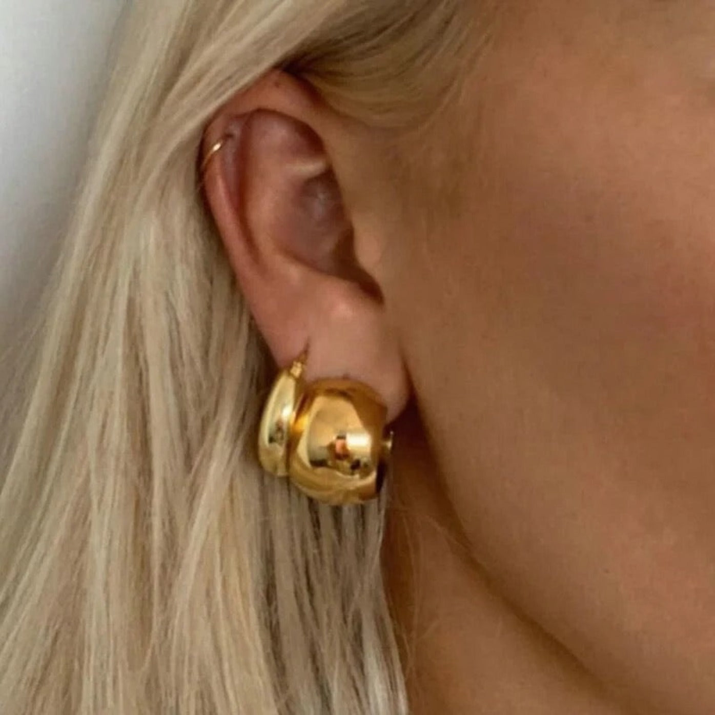 zaya collective earrings 18k gold filled bold earrings