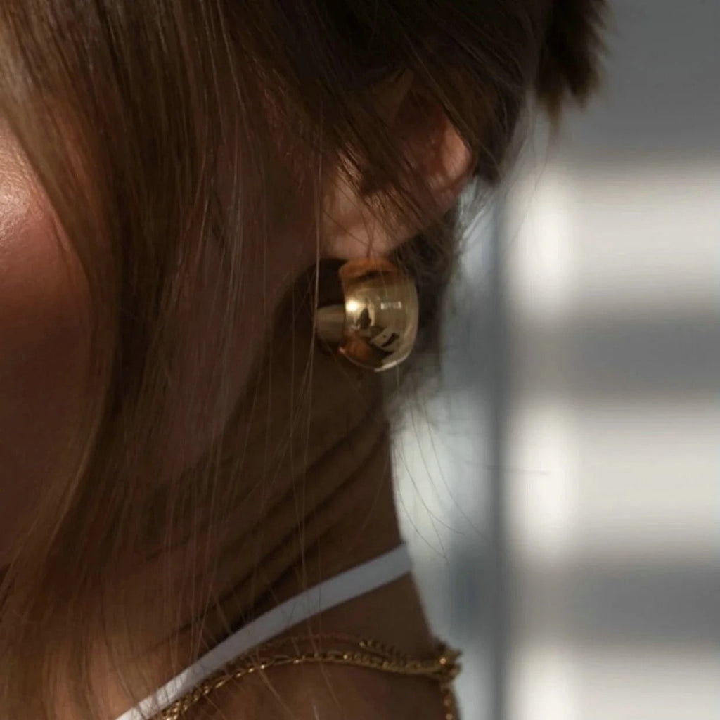 zaya collective earrings 18k gold filled bold earrings