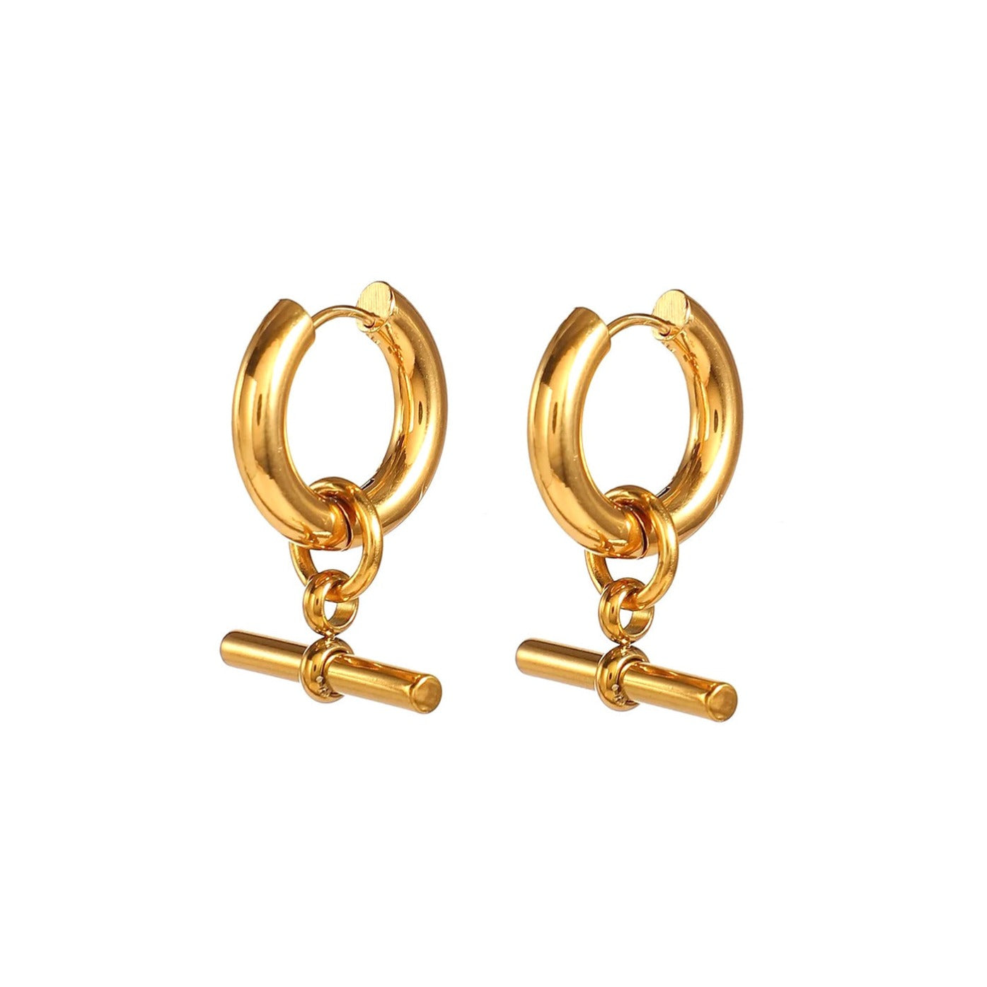 zaya collective earrings 18k gold filled hoop earrings