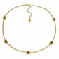 ZAYA COLLECTIVE - Solena Tigers Eye Necklace, Gold Choker 