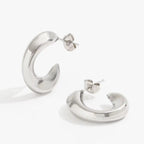 Tatia Hoop Earrings - Silver