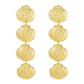 Zaya collective 18k gold shell drop earrings
