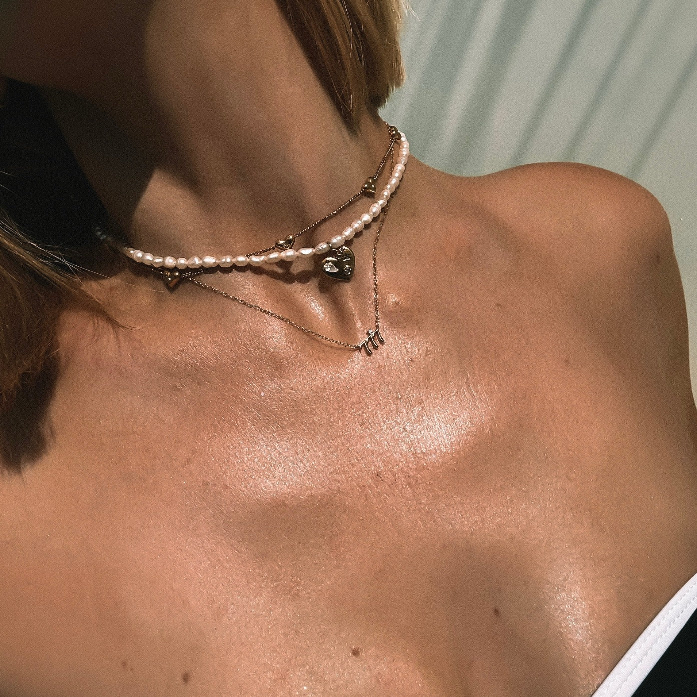 18k gold plated pearl heart necklace may-i reliquia fandh frankly my dear