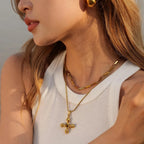 tiger eye 19k gold cross aureum reliquia may-i frankly my dear