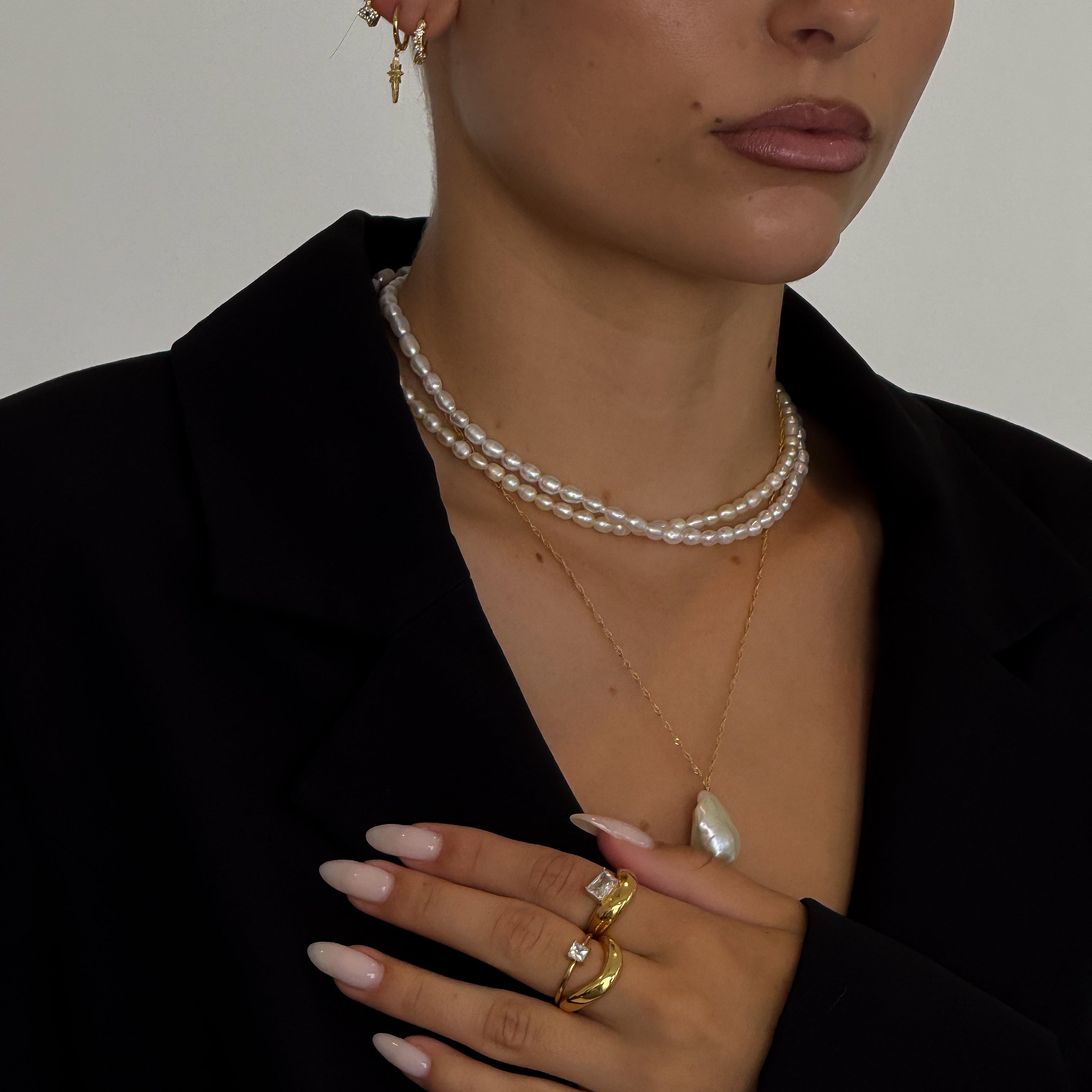 pearl choker necklace, pearl jewellery