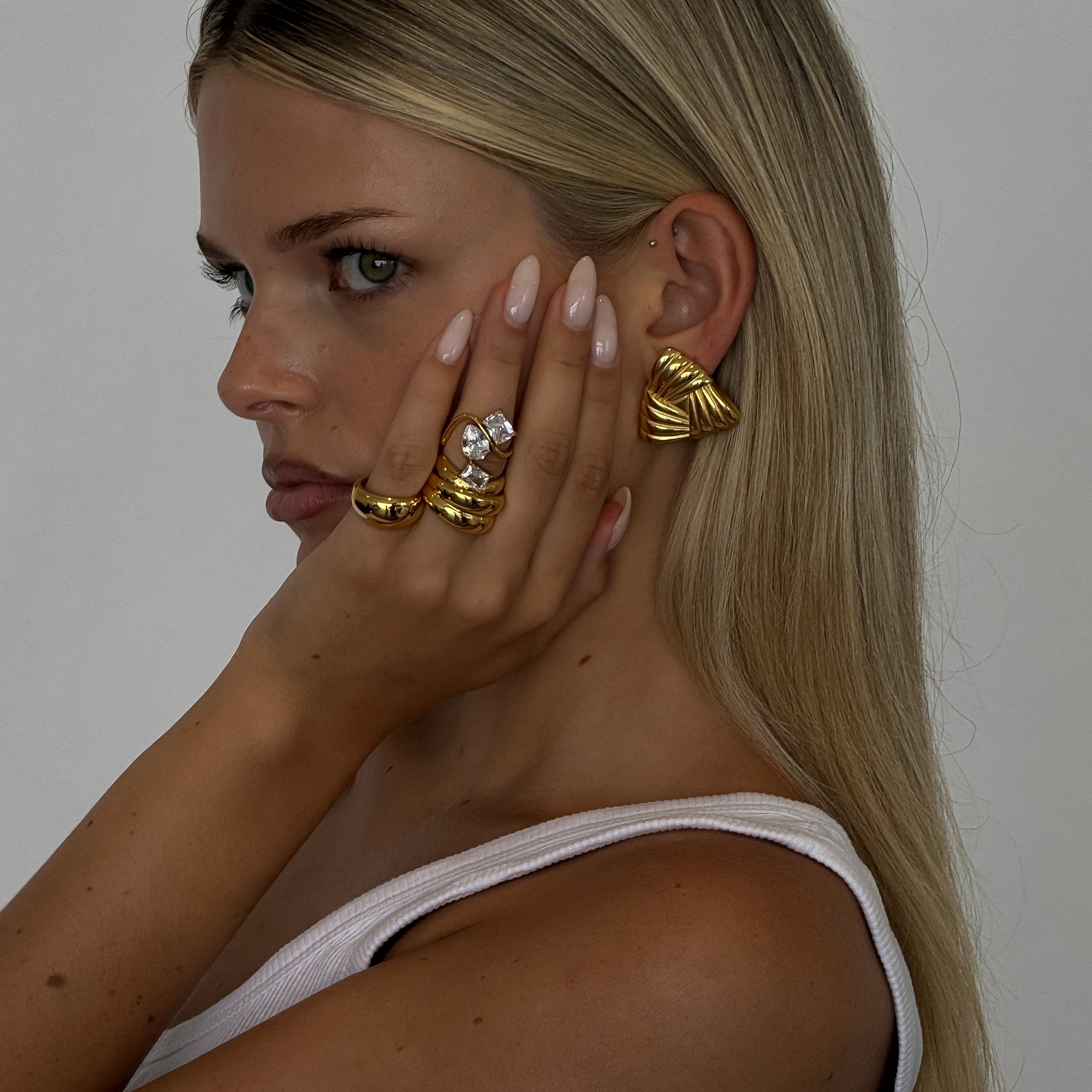 Bella Statement Ring - Gold