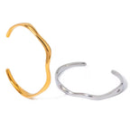 Tarni Sculpted Bracelet - Silver zaya collective