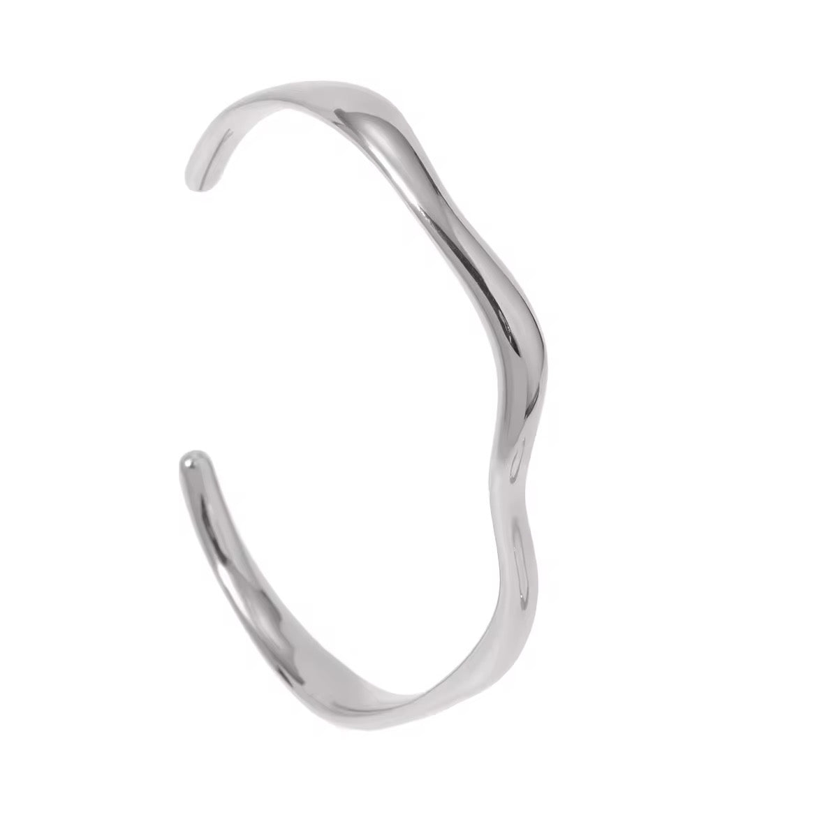 Tarni Sculpted Bracelet - Silver zaya collective