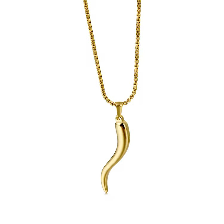 Chilli Snake Chain Necklace - Gold