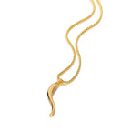 Chilli Snake Chain Necklace - Gold
