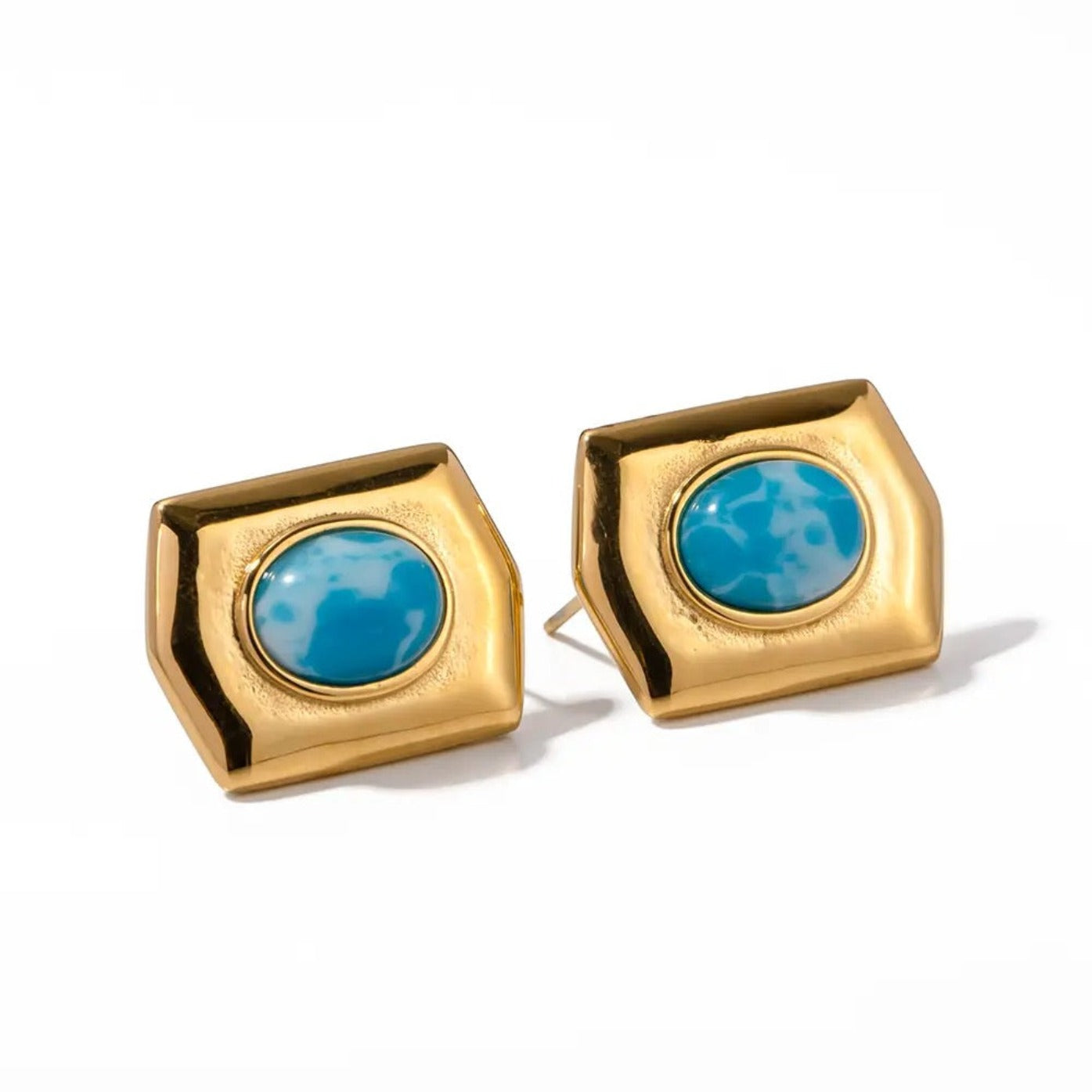 18k gold plated earrings aureum noah the label