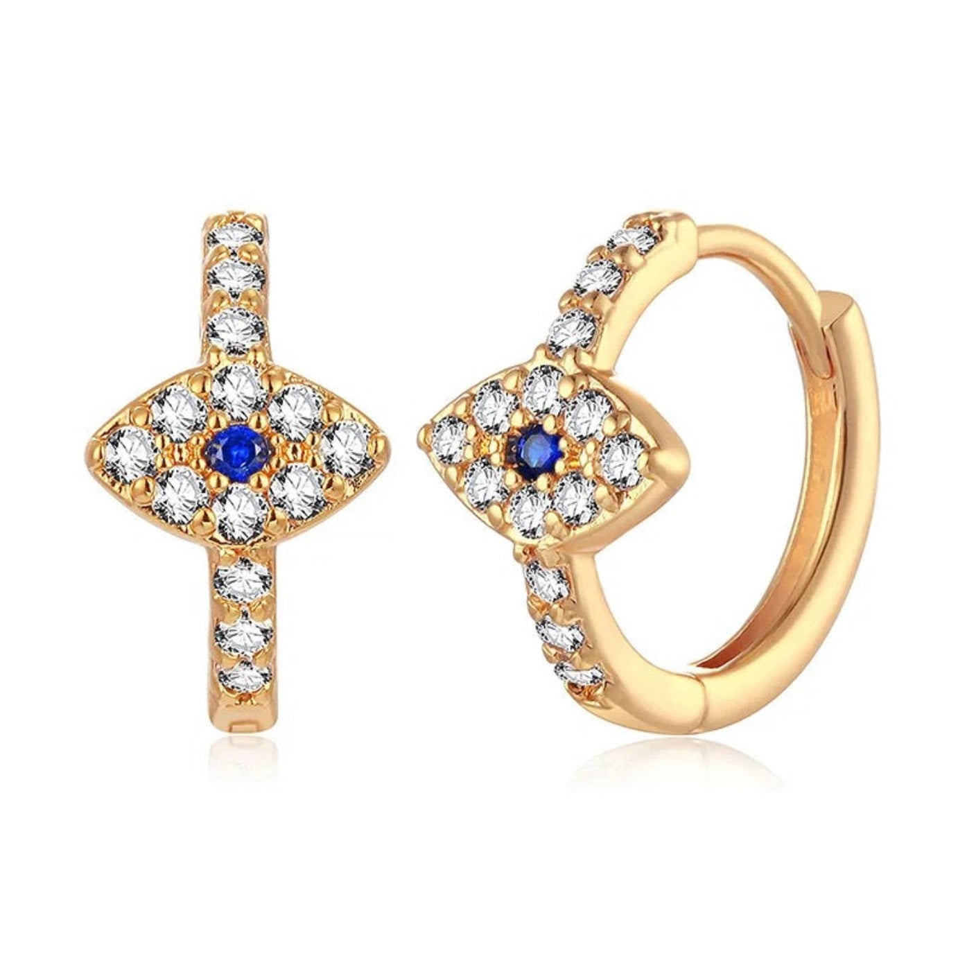 evil eye huggies 18k gold may-i fandh reluiqia
