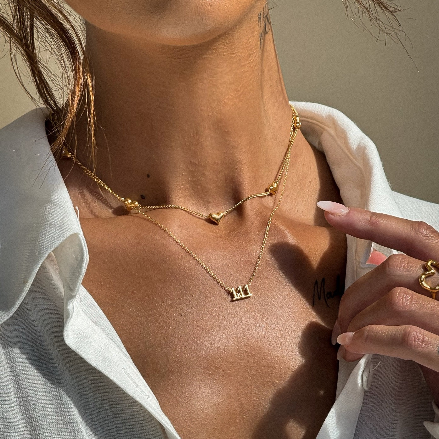 Zaya Collective Fashion 18k gold Jewellery angel numbers