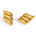 zaya collective 18k gold earrings