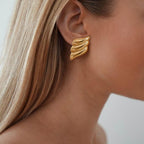 zaya collective 18k gold earrings
