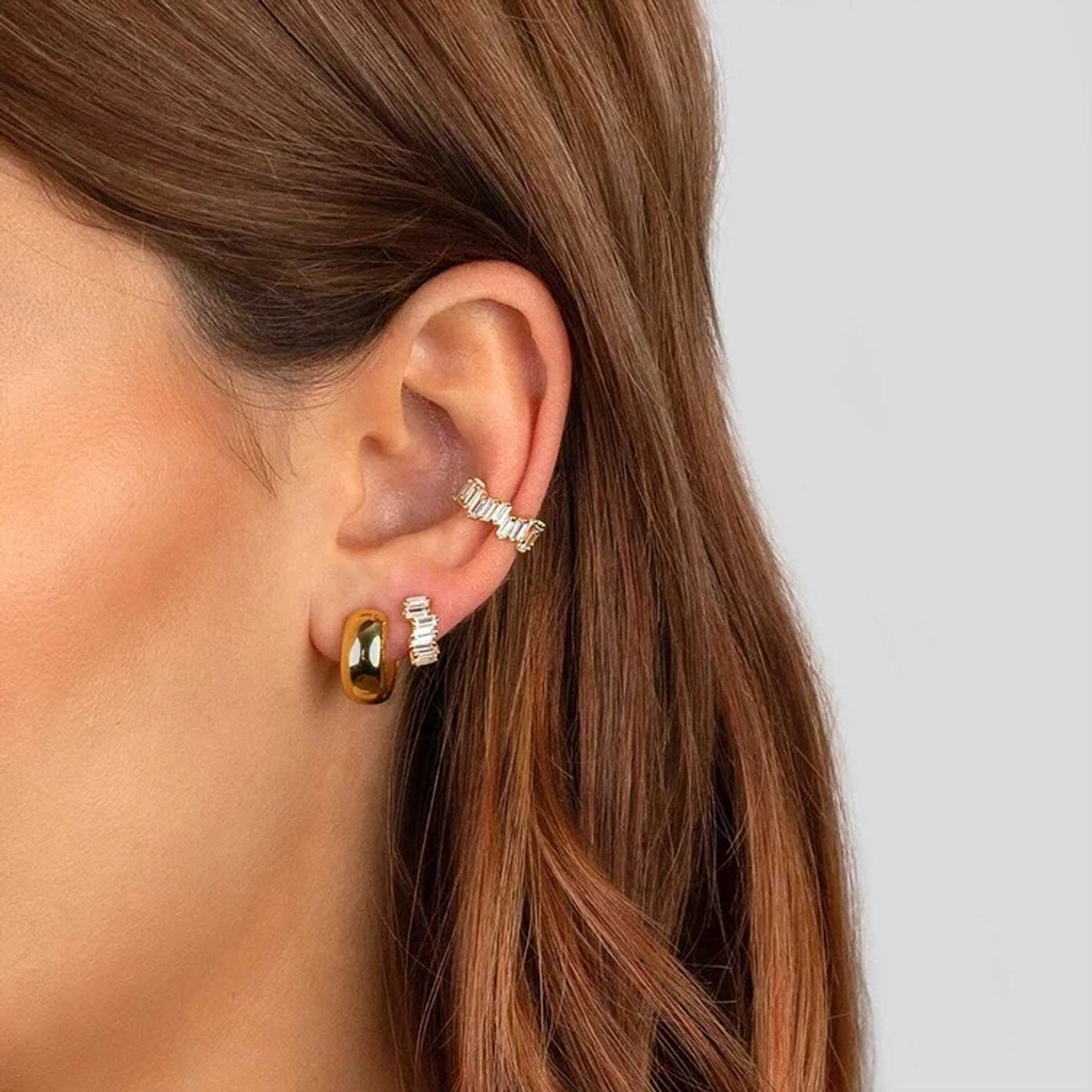 Stella ear cuff 18k gold plating zaya collective