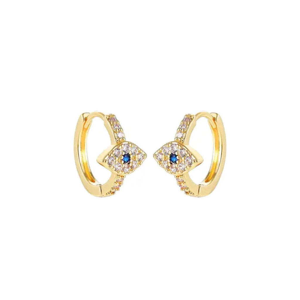 Mini Evil Eye Huggies - Zaya CollectiveEarrings