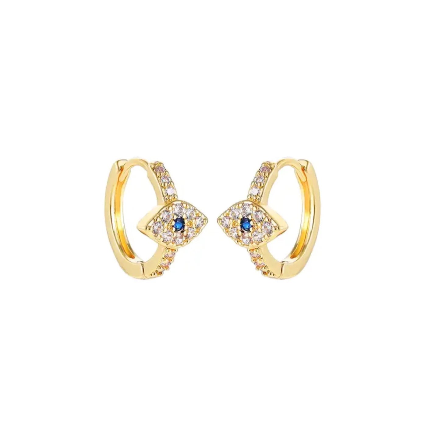 Mini Evil Eye Huggies - Zaya CollectiveEarrings