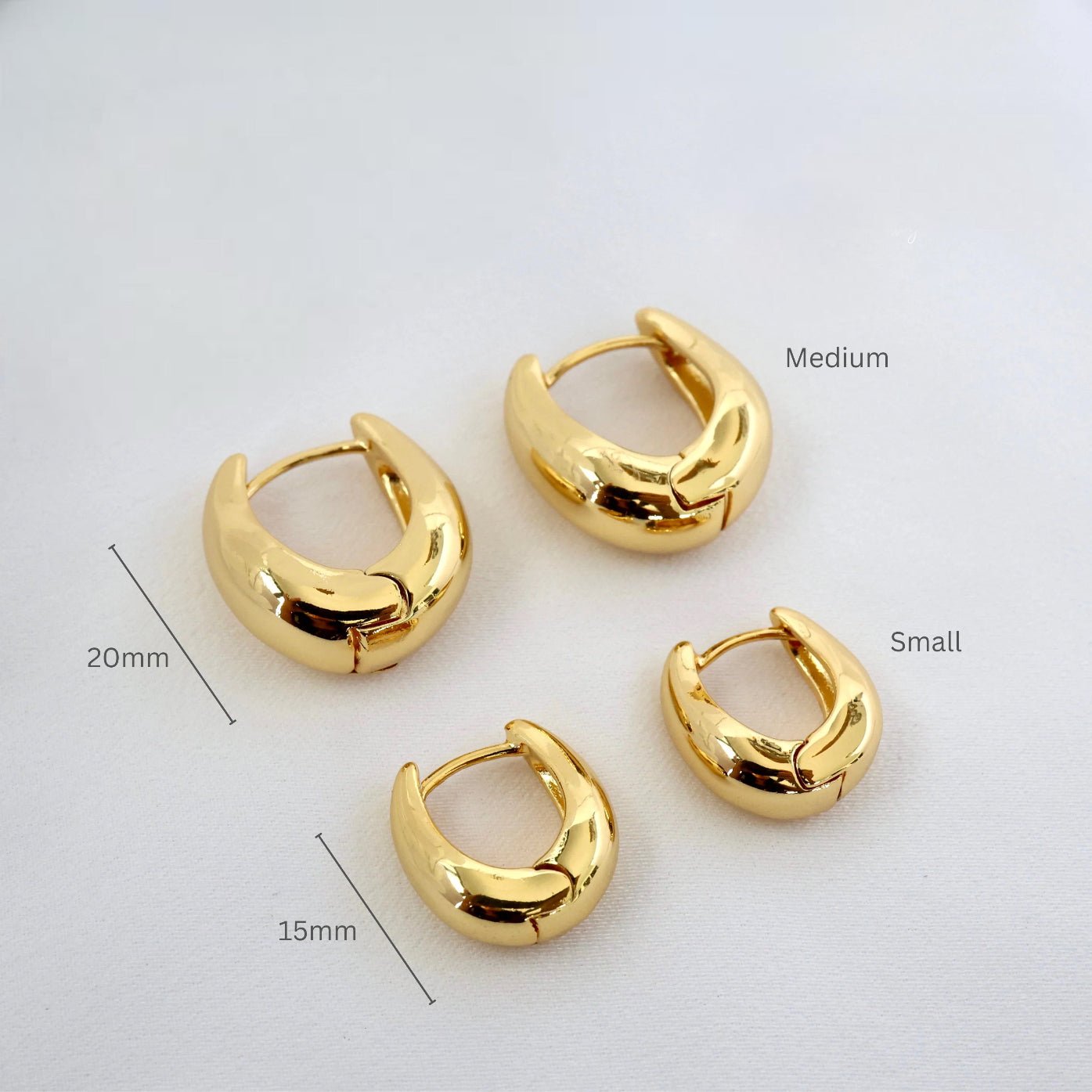 Nalu Huggies - Gold - Zaya CollectiveEarrings