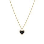 heart 18k gold plated choker necklace may-i reliquia fandh frankly my dear