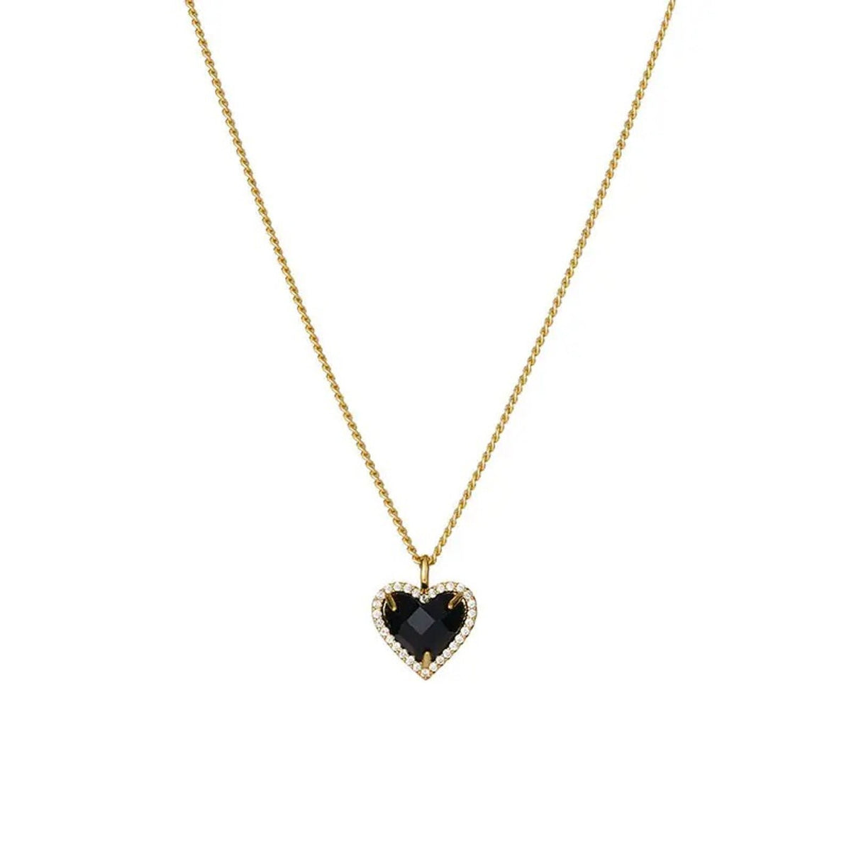 heart 18k gold plated choker necklace may-i reliquia fandh frankly my dear